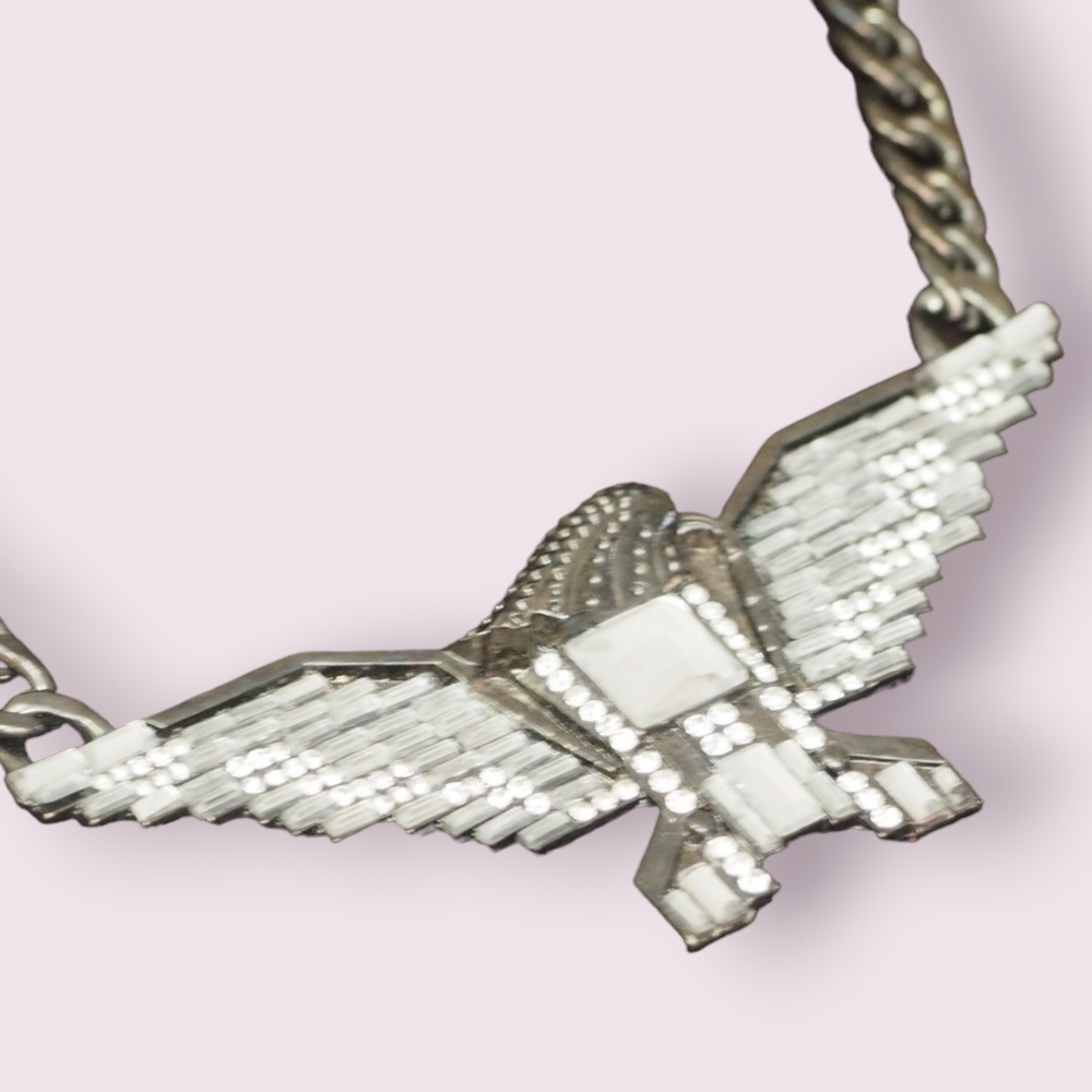 Rhinestone Eagle Nechlace - Picture 8 of 9